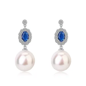 10-11mm Freshwater Pearl & Royal Elegance Baroque Pearl Earrings