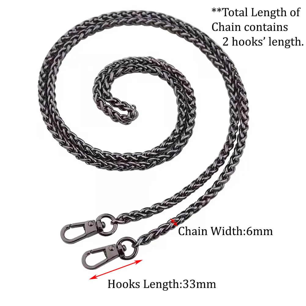 1/4" (6mm) Chain With Clasps / 47" (120cm) Length