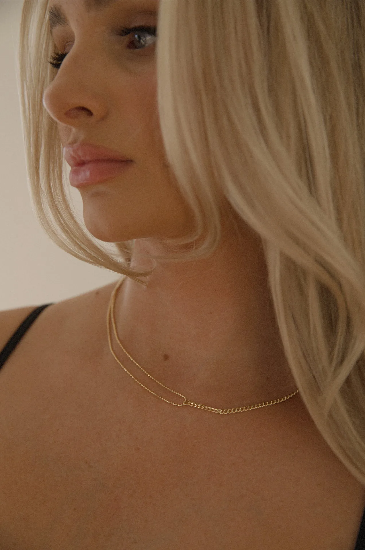 18k Gold Dainty Chain Necklace