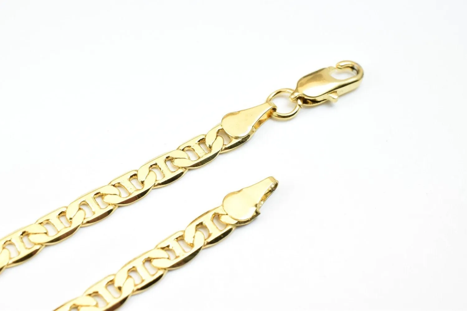 18k Gold Filled Look, EP chain anchor/mariner/rambo chain style thickness 1mm findings for jewelry making