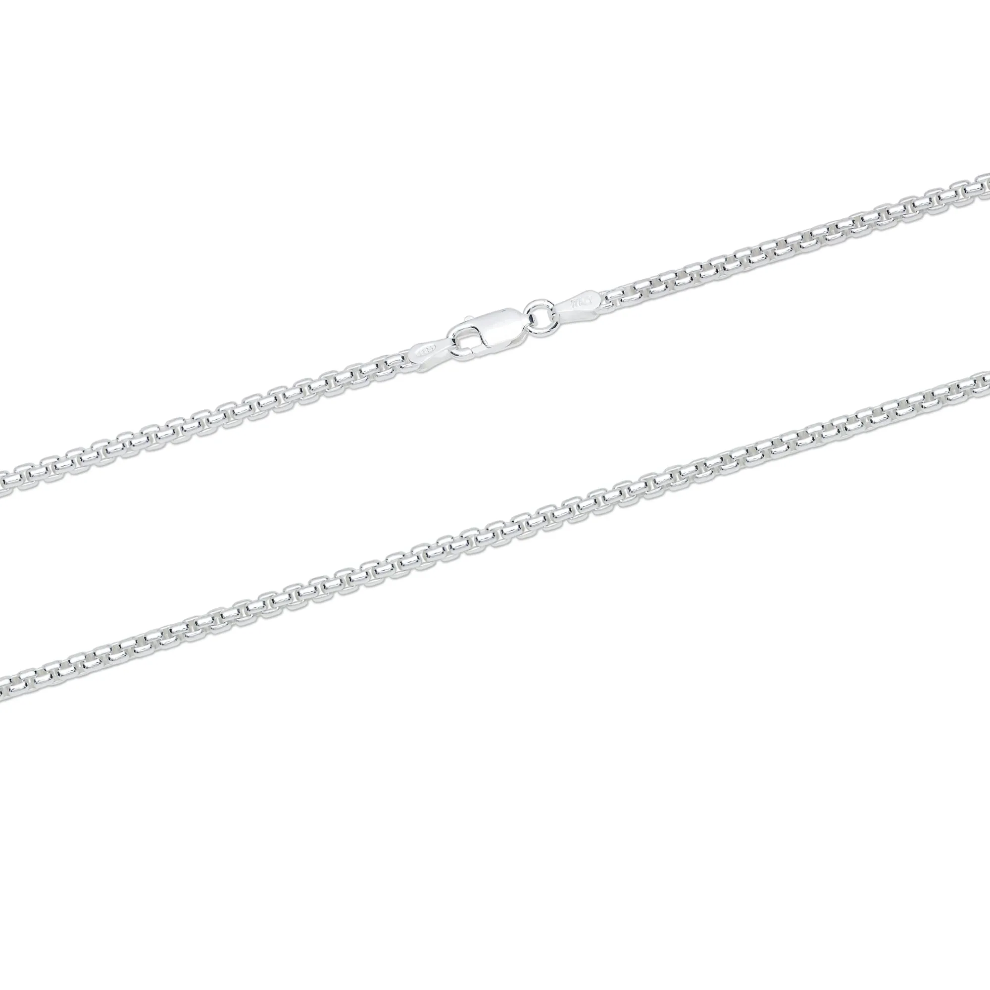 925 Sterling Silver Necklace (1mm / 1.2mm / 1.8mm)