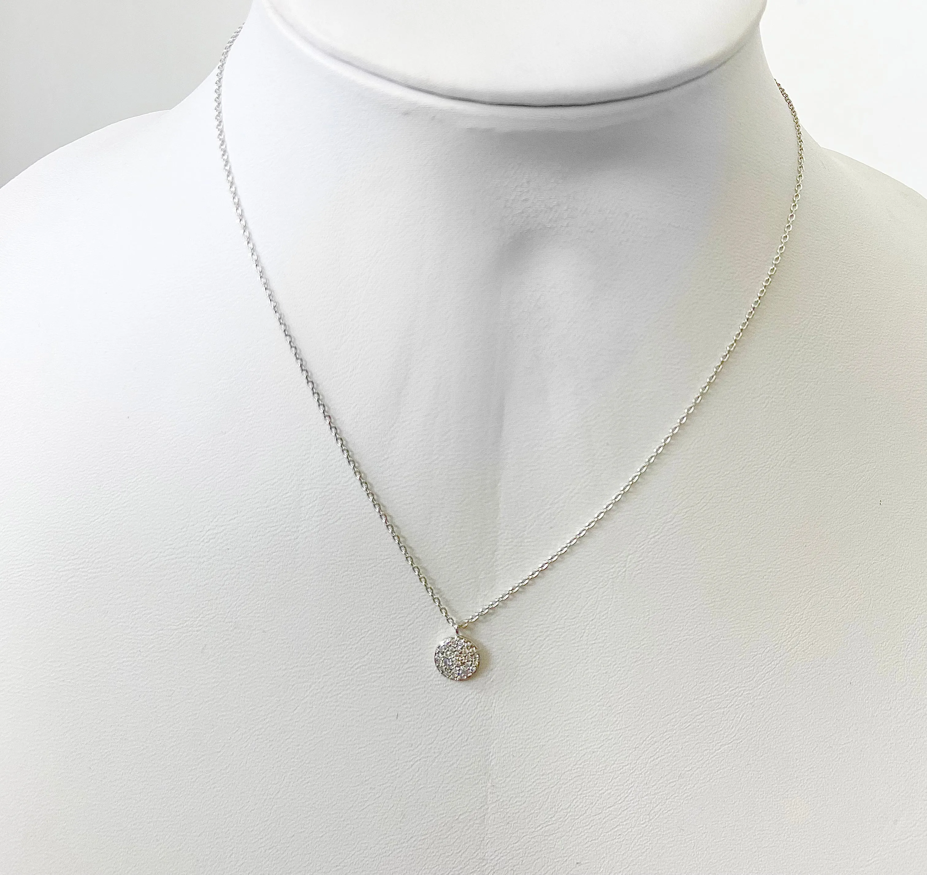 Adena Pendant Necklace White Gold