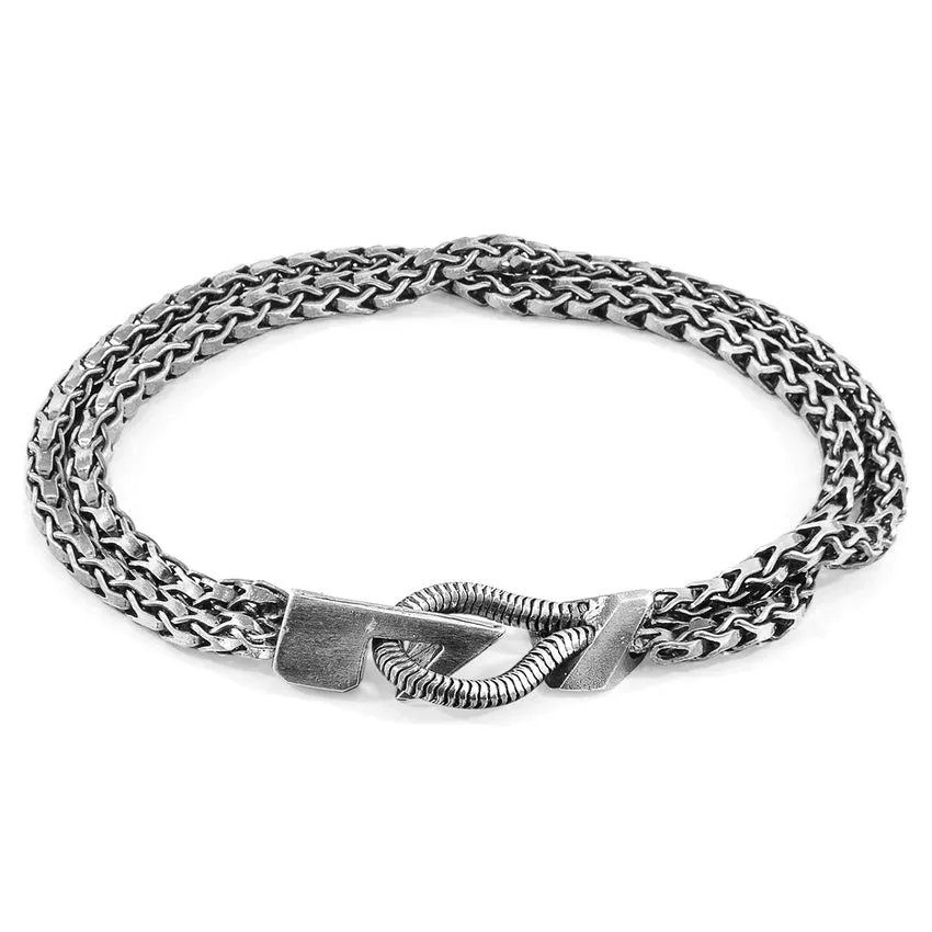 ANCHOR & CREW Brixham Mooring Silver Chain Bracelet