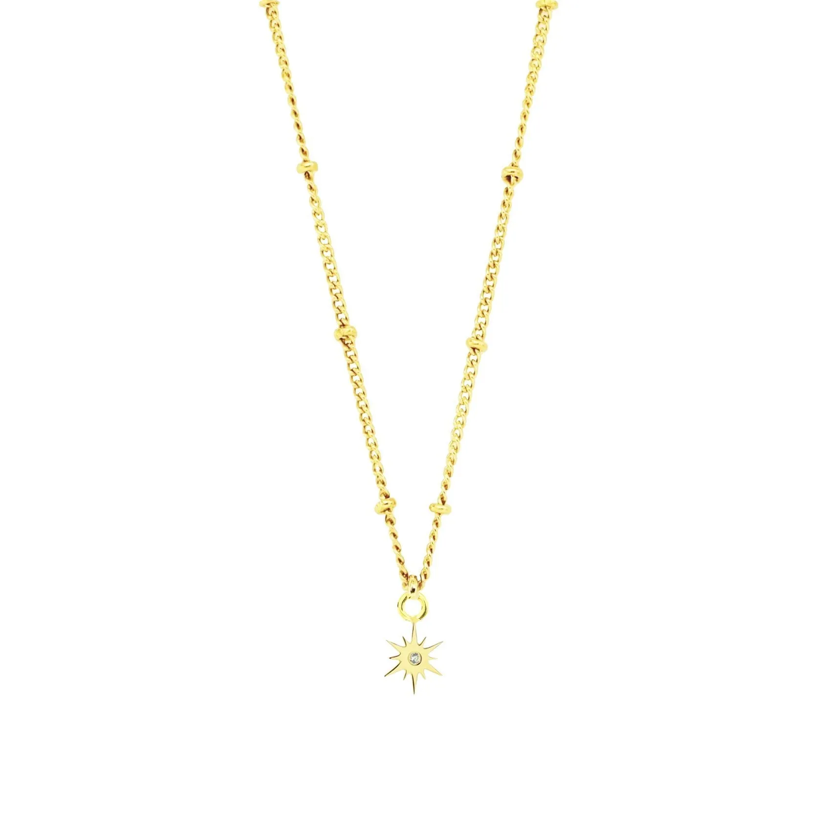 BELIEVE STELLAR NAMESAKE CHARM - CUBIC ZIRCONIA & GOLD