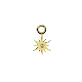 BELIEVE STELLAR NAMESAKE CHARM - CUBIC ZIRCONIA & GOLD