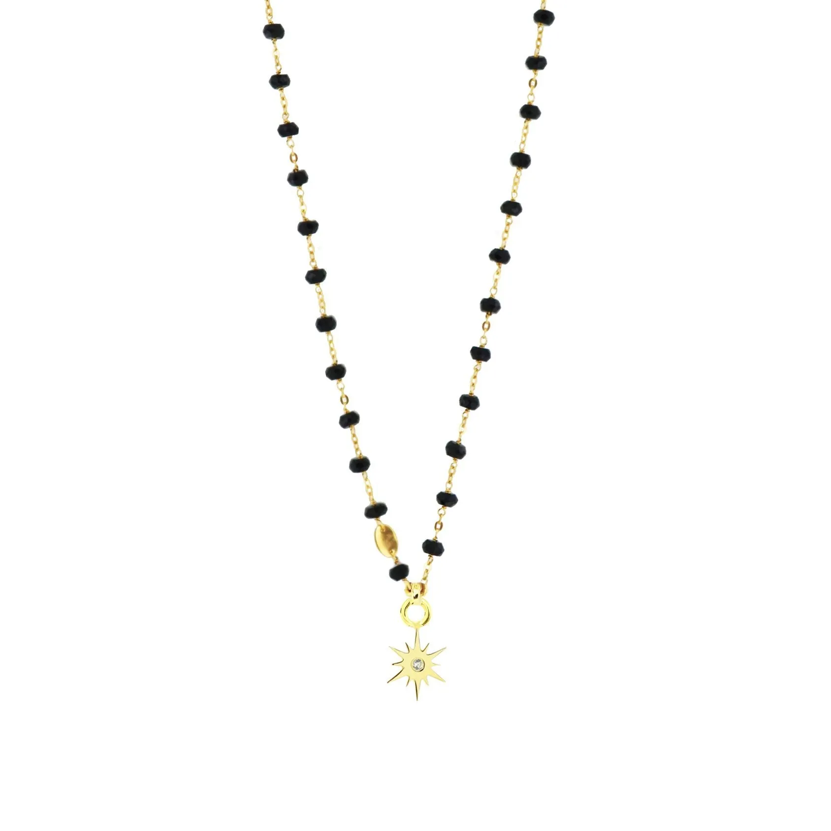 BELIEVE STELLAR NAMESAKE CHARM - CUBIC ZIRCONIA & GOLD