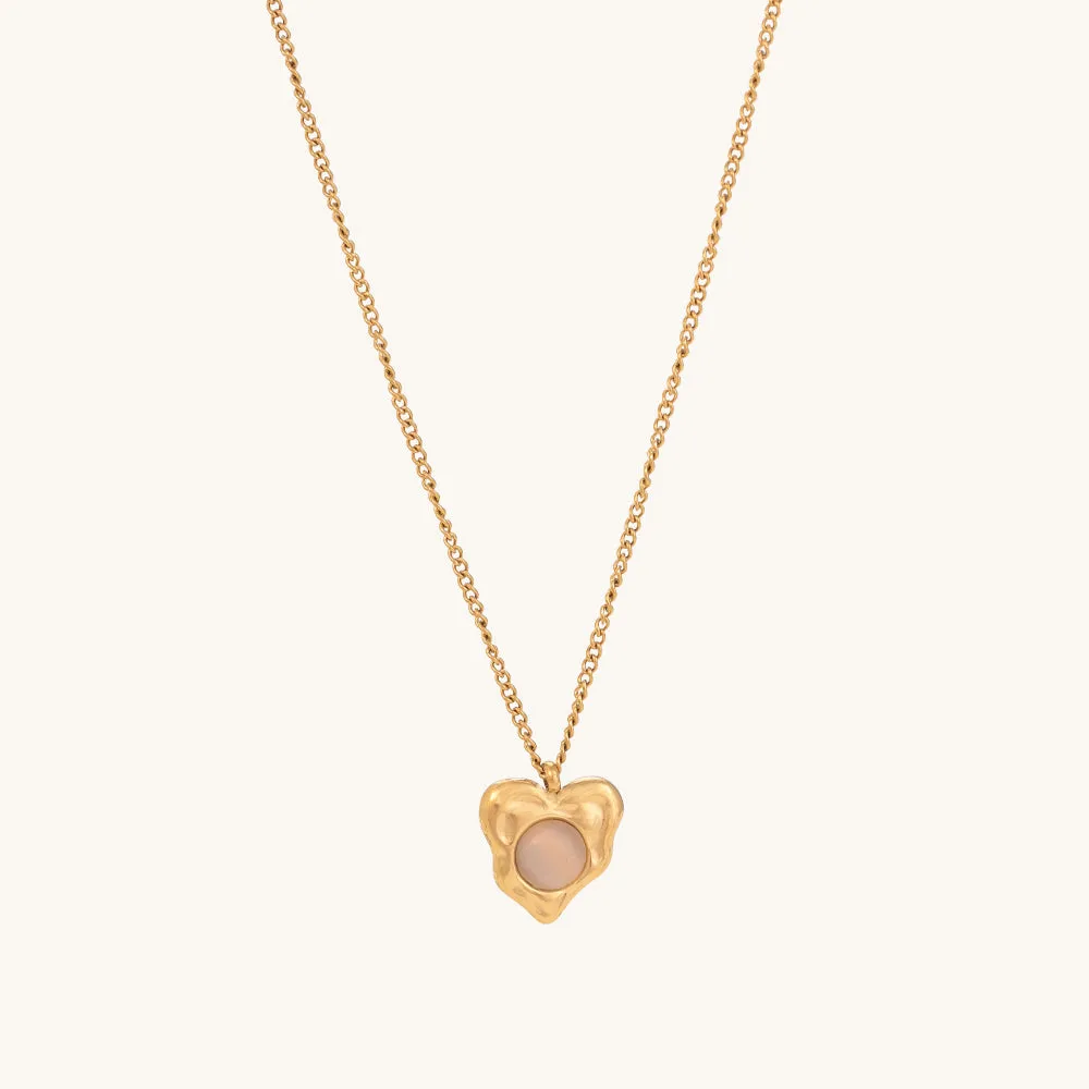 Cat Eyes Heart Pendant