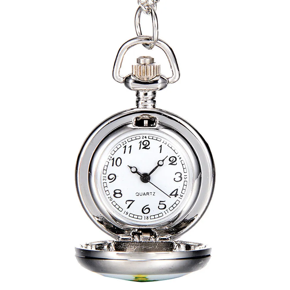 Christmas Vintage Style Pocket Chain Watch