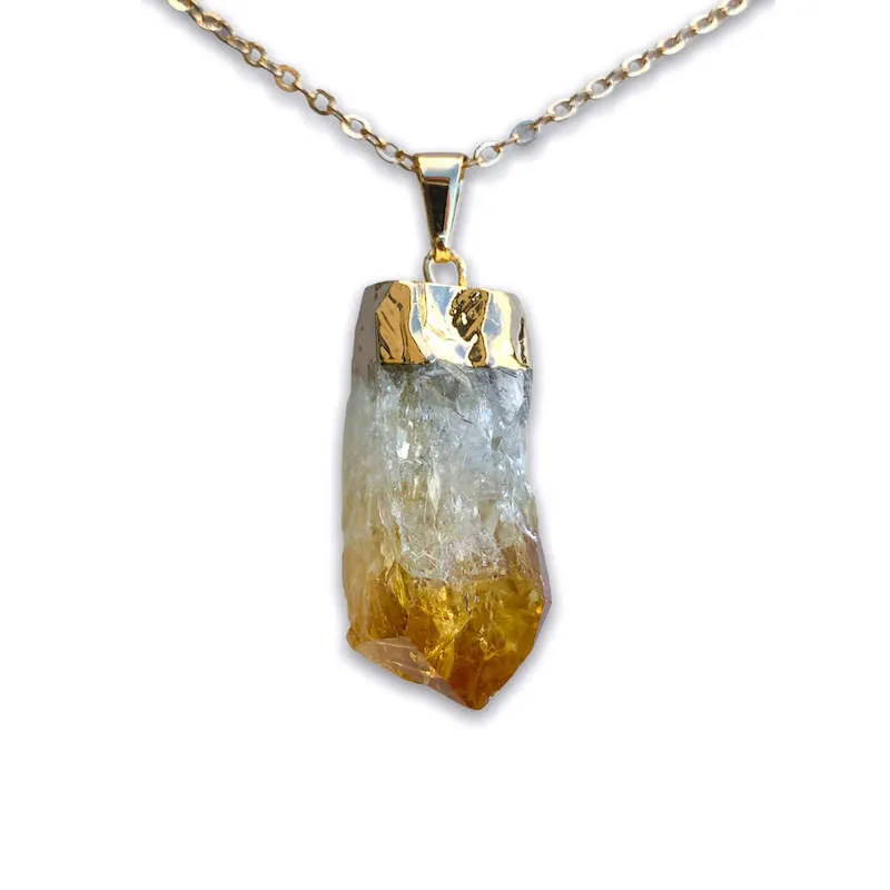 Citrine Pendant Necklace