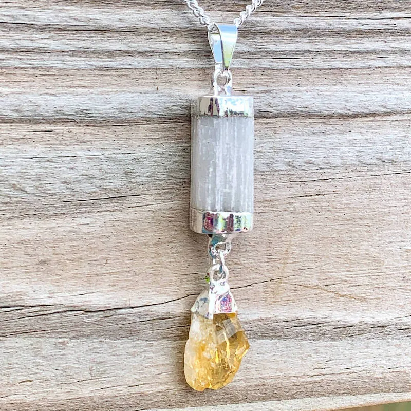 Citrine Pendant Necklace