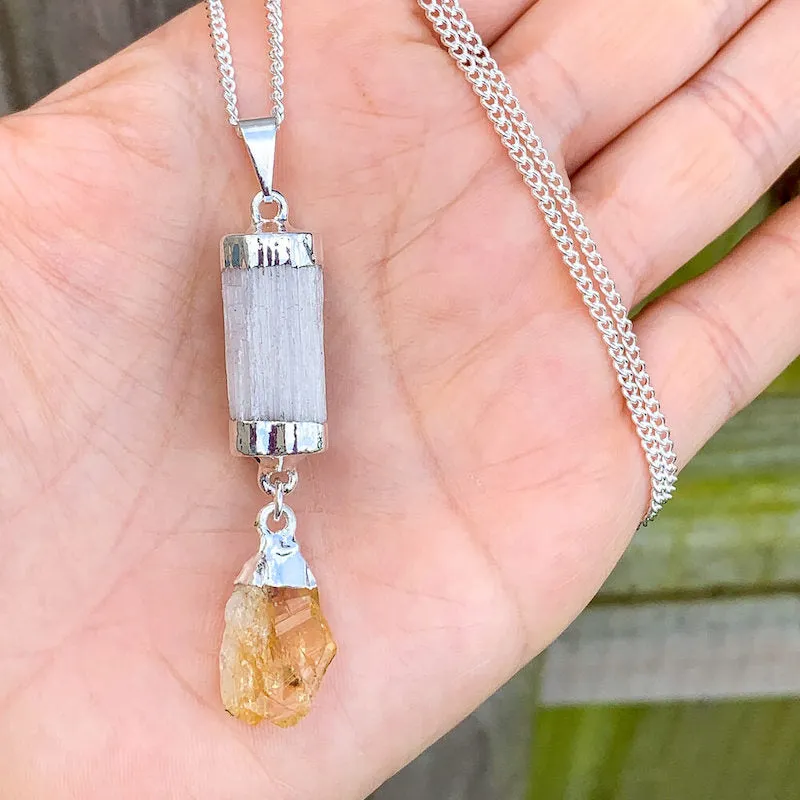 Citrine Pendant Necklace