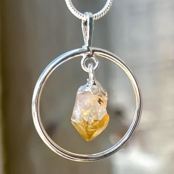 Citrine Pendant Necklace