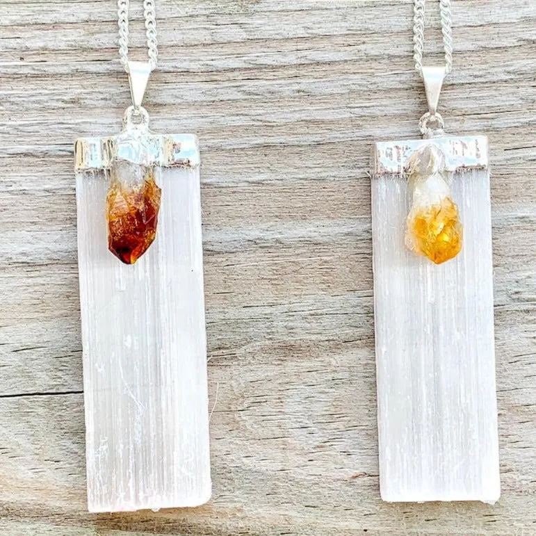 Citrine Pendant Necklace