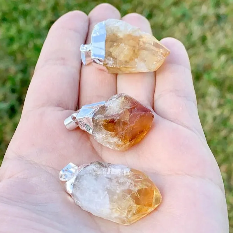 Citrine Pendant Necklace