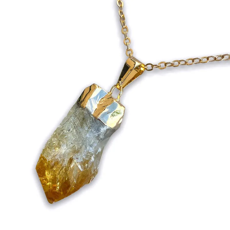 Citrine Pendant Necklace