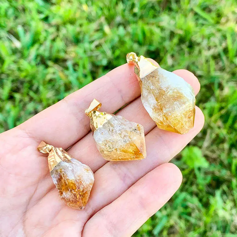 Citrine Pendant Necklace