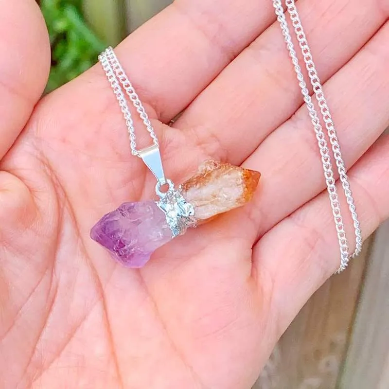 Citrine Pendant Necklace