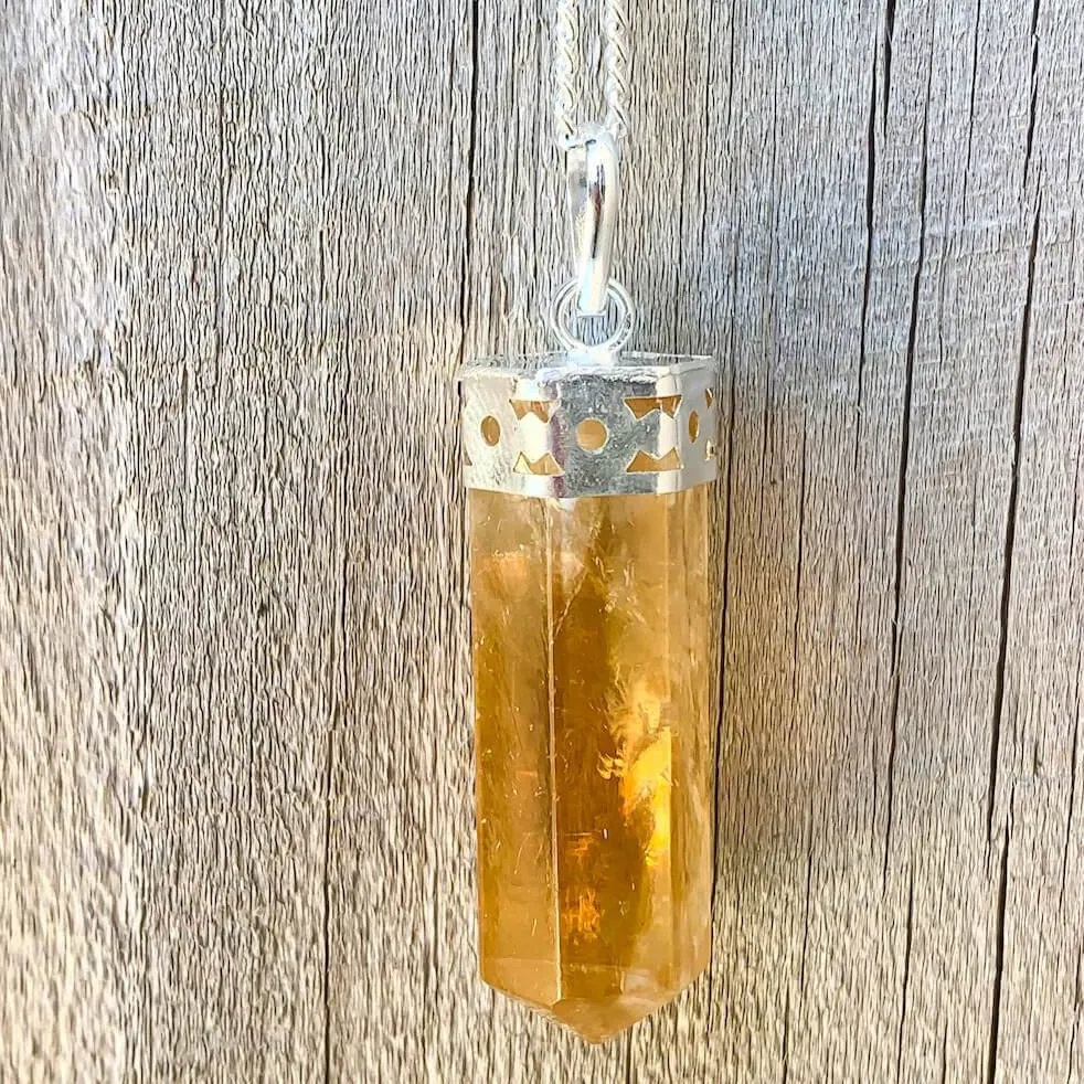 Citrine Pendant Necklace