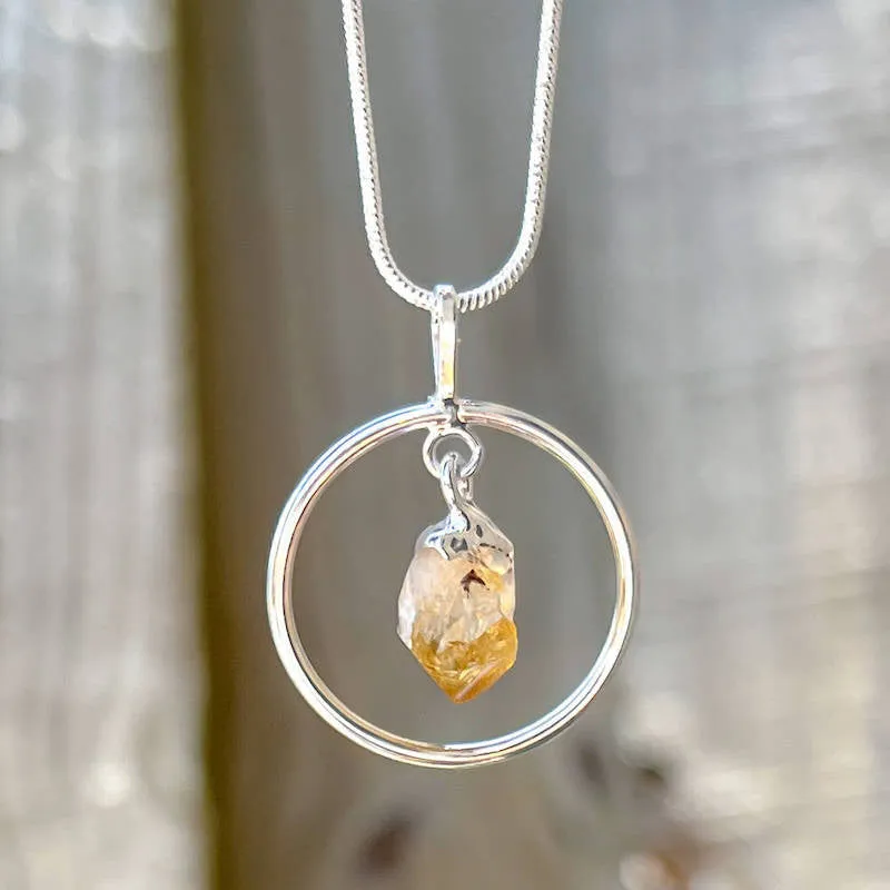 Citrine Pendant Necklace