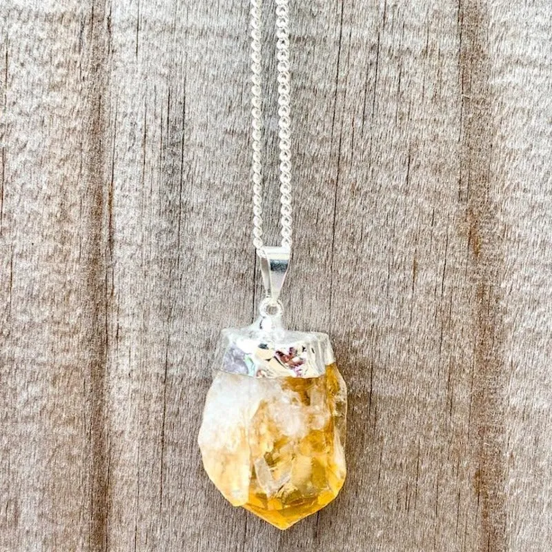 Citrine Pendant Necklace