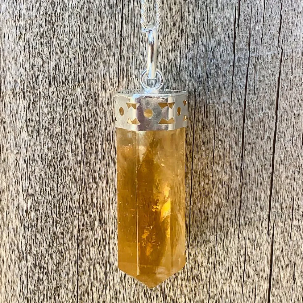 Citrine Pendant Necklace