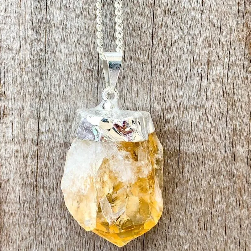 Citrine Pendant Necklace