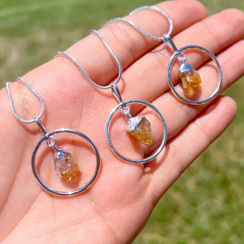 Citrine Pendant Necklace