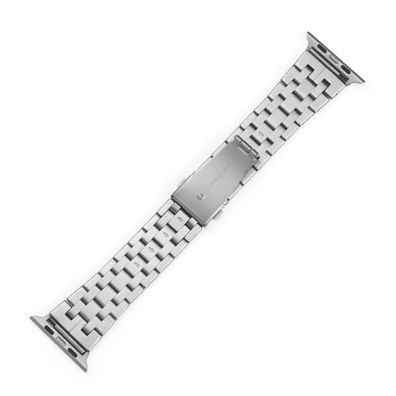 Classic Stainless Steel 5 Beads Metal Band for Apple Watch