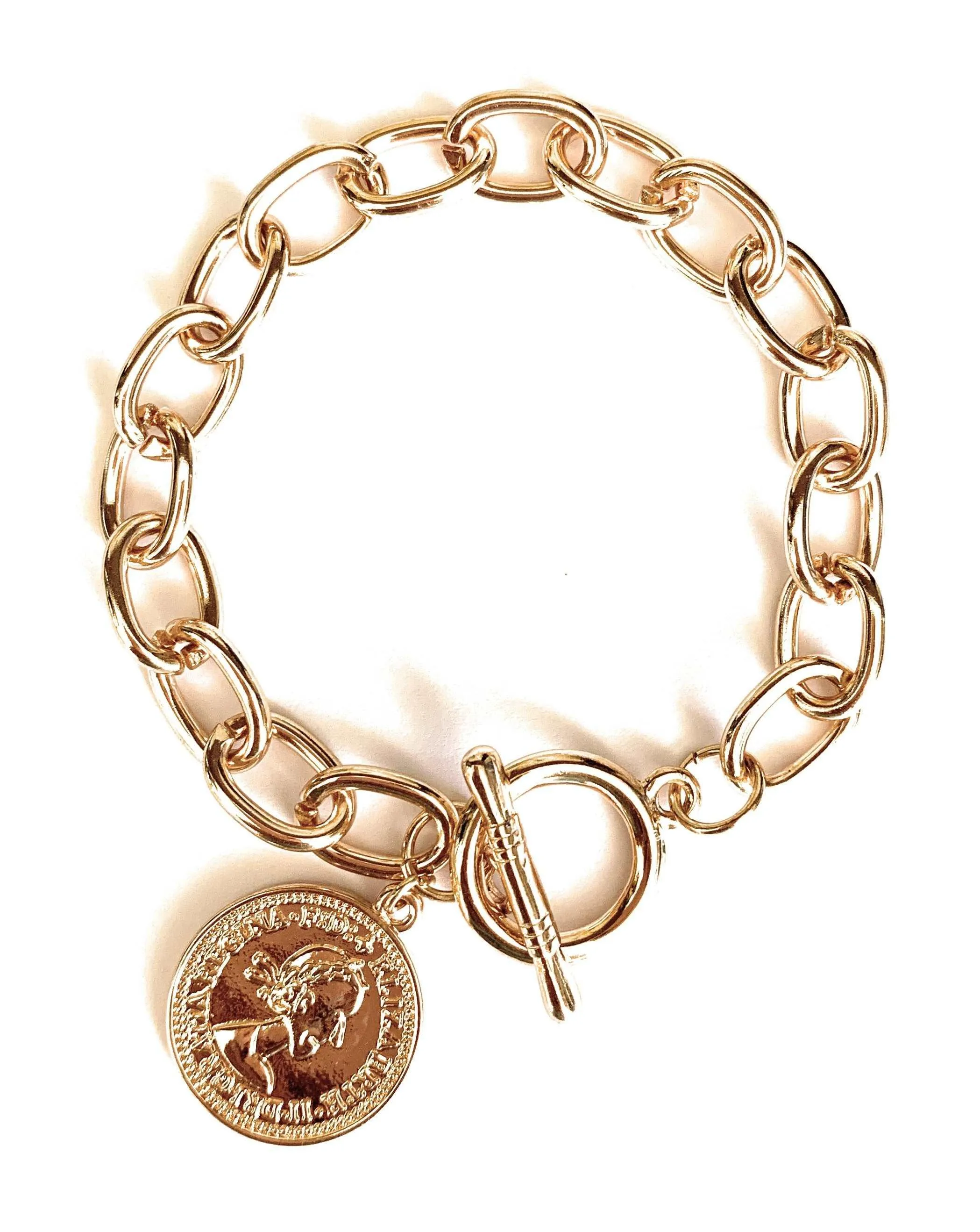 Coin Charm Bracelet for Women