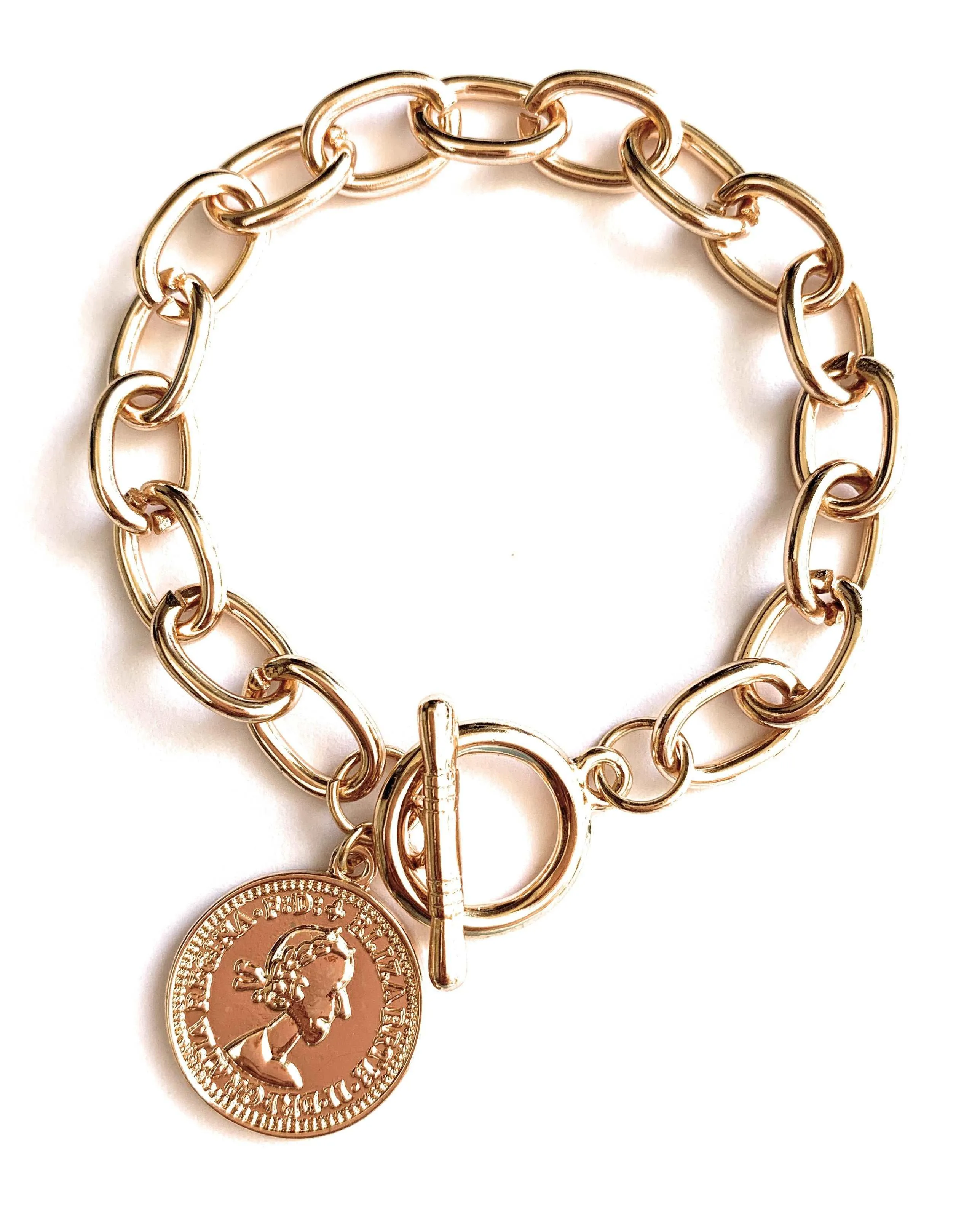 Coin Charm Bracelet for Women