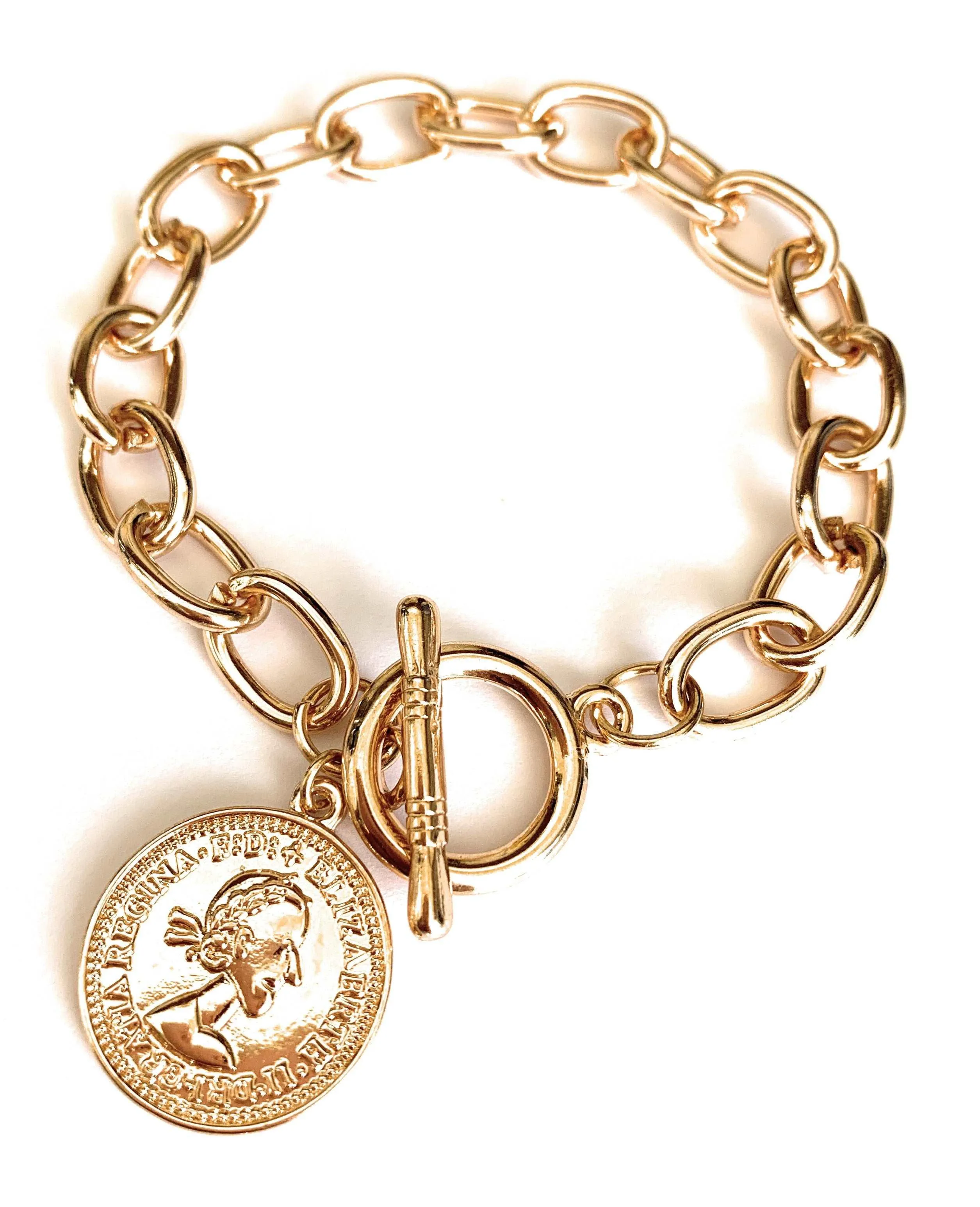 Coin Charm Bracelet for Women