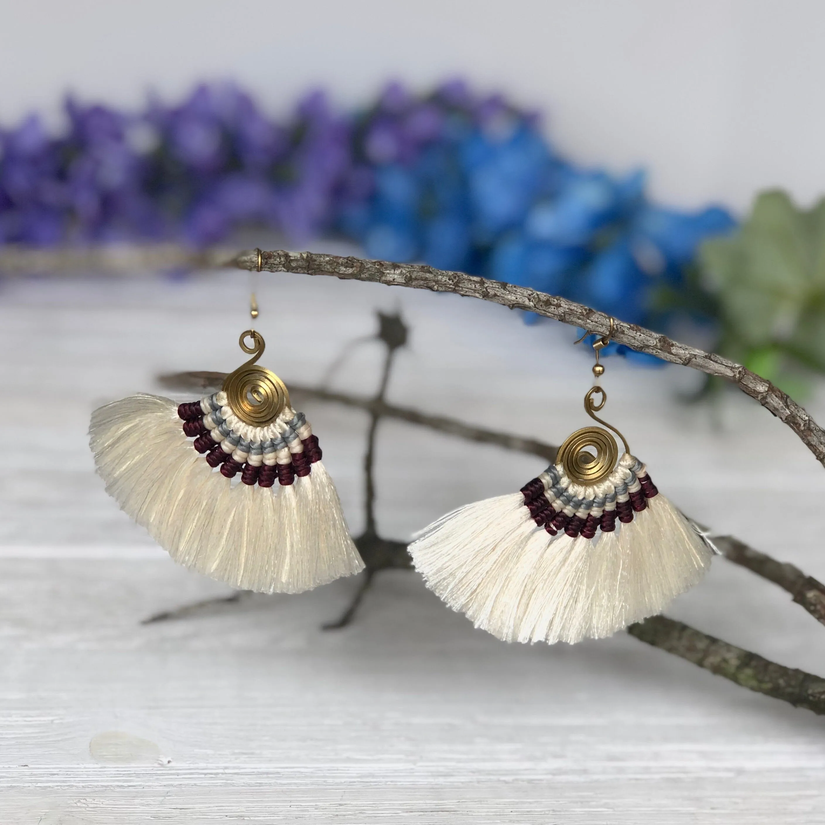 Colorful Tassel Earrings - Tribal Style