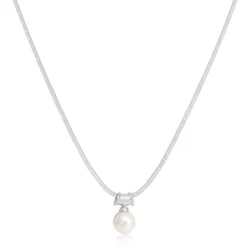 Credo large cultured freshwater pearl pendant on silver bale