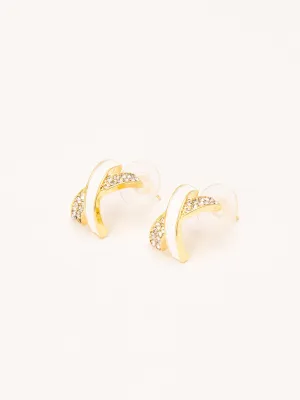 Criss-Cross Stud Earrings