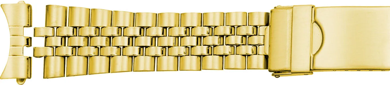 Curved End Classic Stainless Steel Watch Band 582