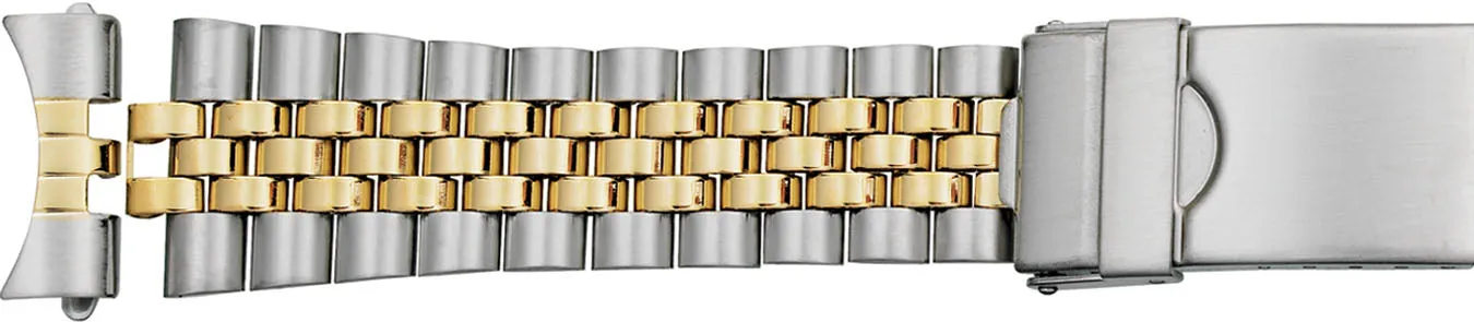 Curved End Classic Stainless Steel Watch Band 582