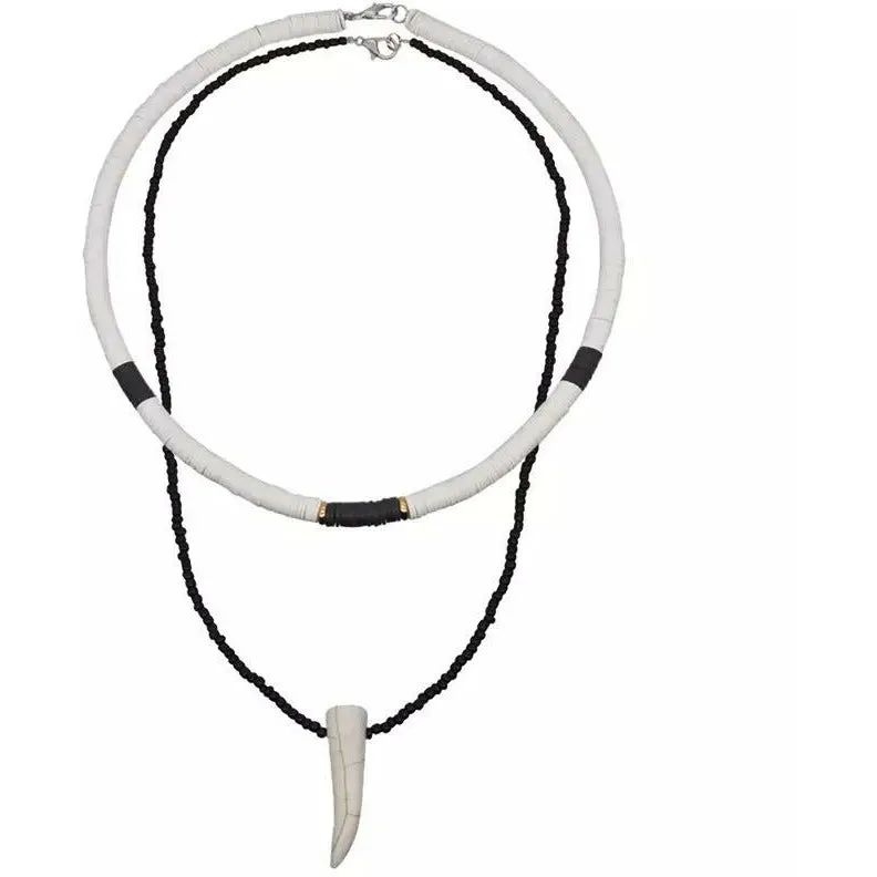 Dhalia Horn Choker Layered Necklace