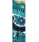 Diamante Key Lucky Charm Liberty Print Braid Bracelet