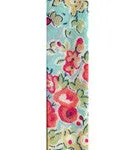 Diamante Key Lucky Charm Liberty Print Braid Bracelet