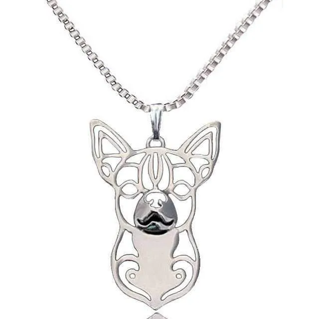 Dog Pendant Necklace - Chihuahua