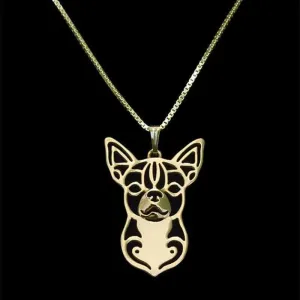 Dog Pendant Necklace - Chihuahua