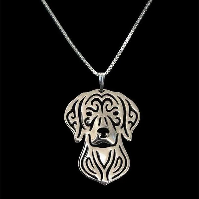 Dog Pendant Necklace - Vizsla