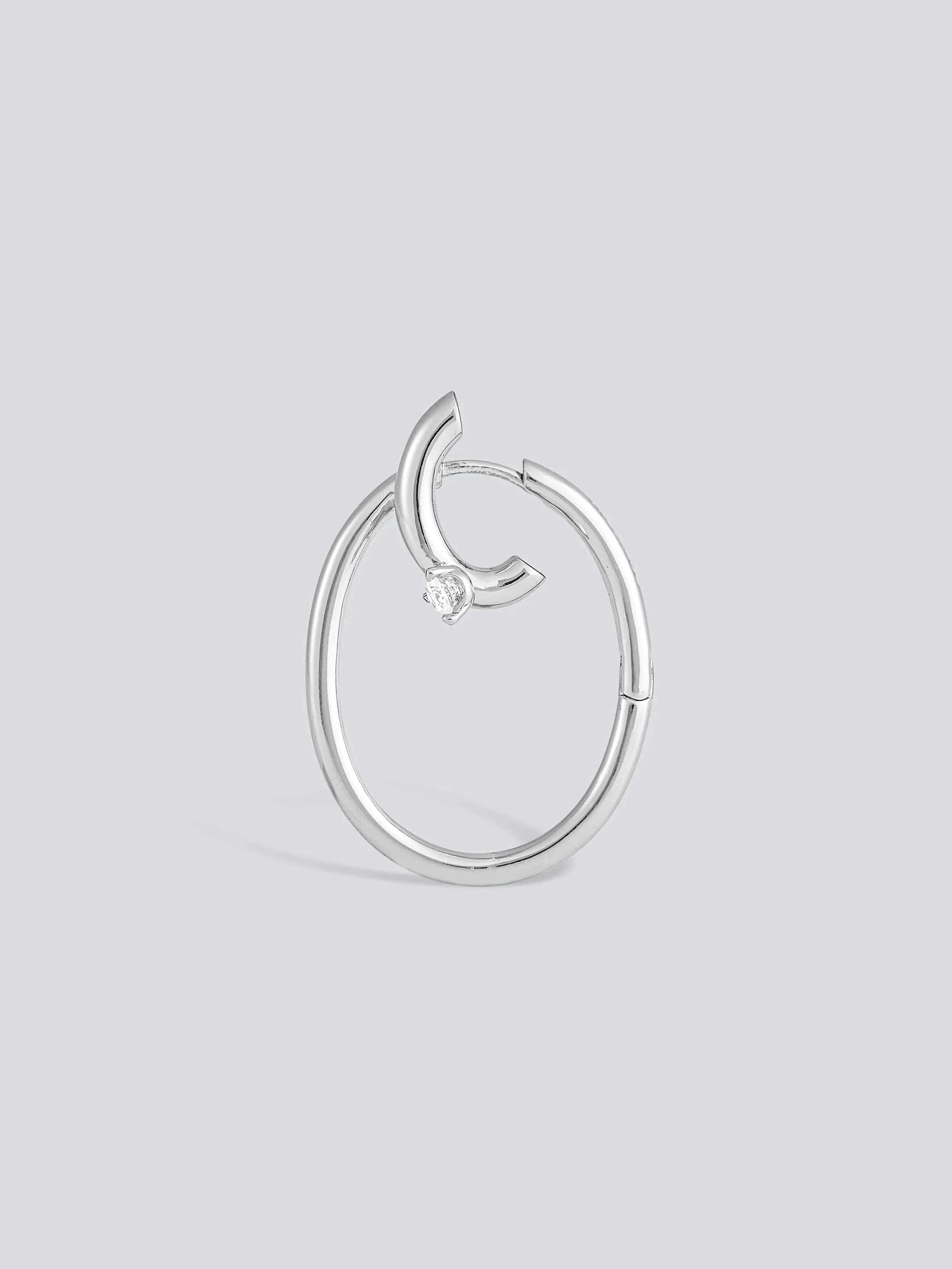 Double Oval Hoop Earrings