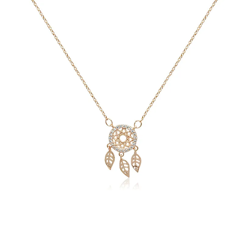 Dream Catcher Cubic Zirconia Necklace