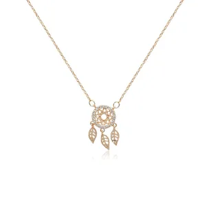 Dream Catcher Cubic Zirconia Necklace