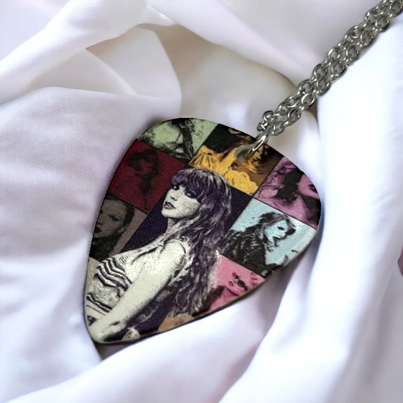 Eras Tour Necklace - Mardi Gras, Guitar Pick, New Orleans, Swiftie Gift