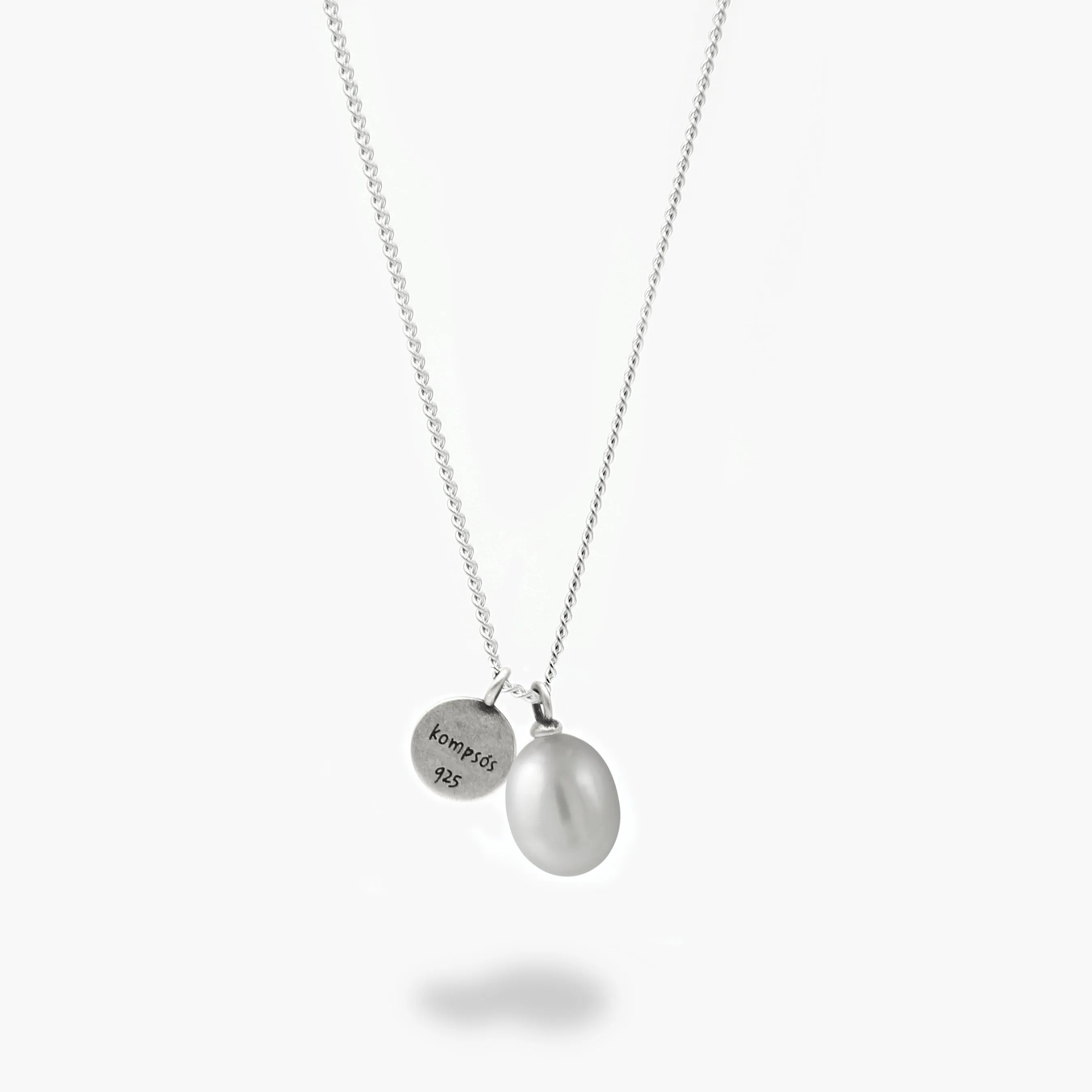 Freshwater Pearl With Evil Eye Necklace