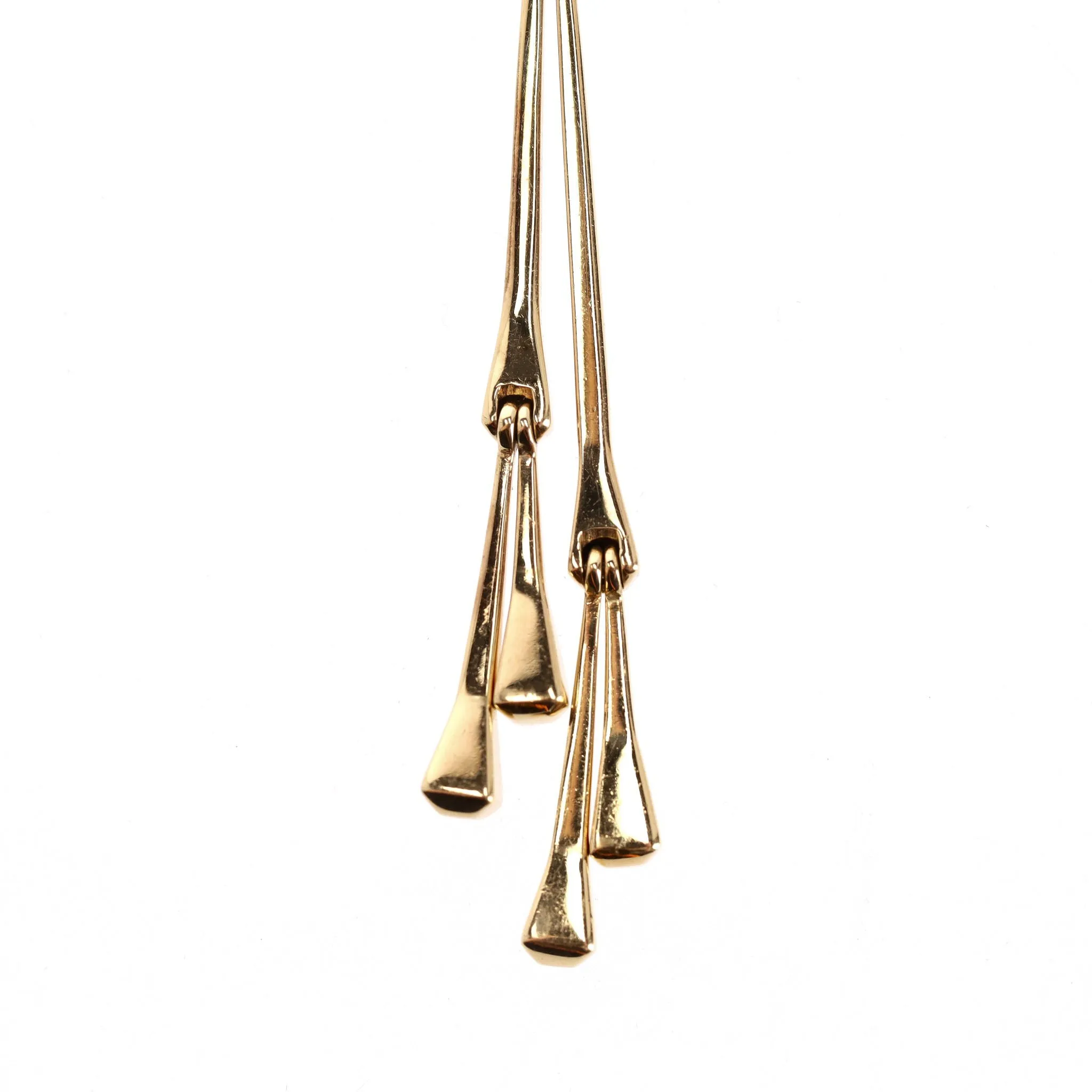 Gucci Chiodo 18K Gold Drop Tassel Earrings