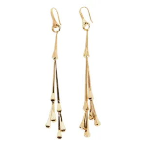 Gucci Chiodo 18K Gold Drop Tassel Earrings