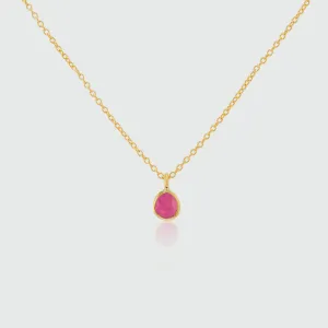 Hampton Ruby & Gold Vermeil Necklace